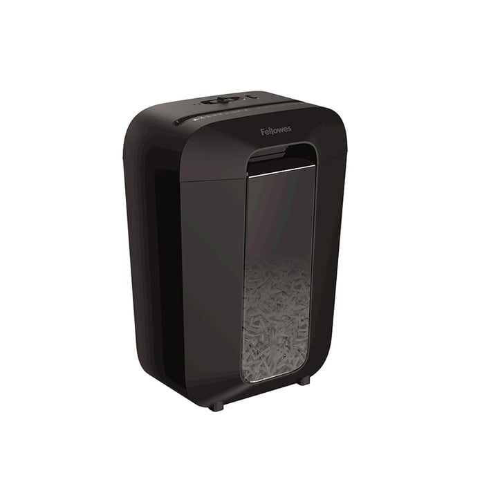 Fellowes Шредер за унищожаване на документи Powershred LX70, Cross-Cut, черен, 11.5 L