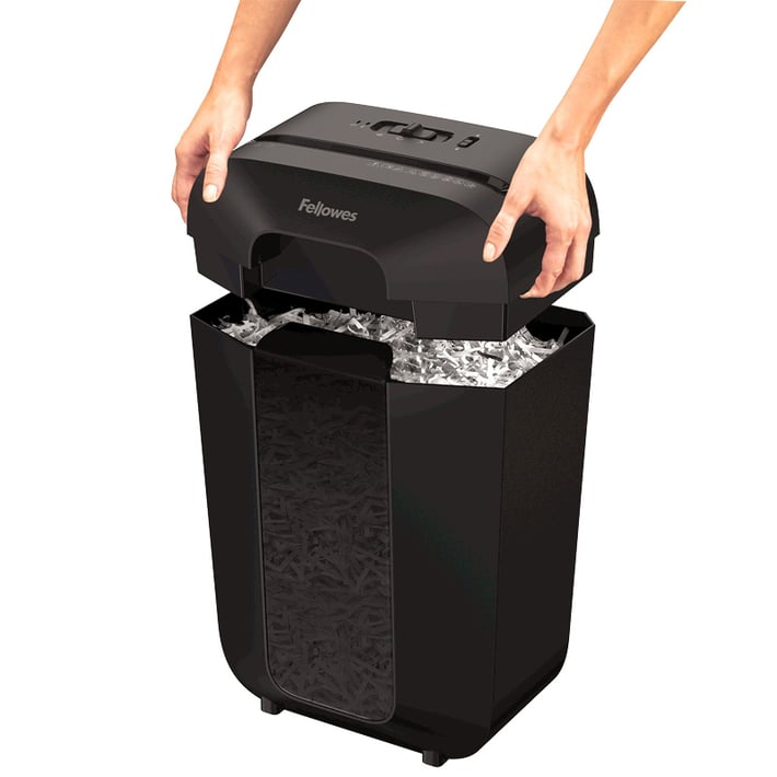 Шредер за унищожаване на документи Fellowes Powershred LX70, Cross-Cut, черен, 11.5 L, P-4