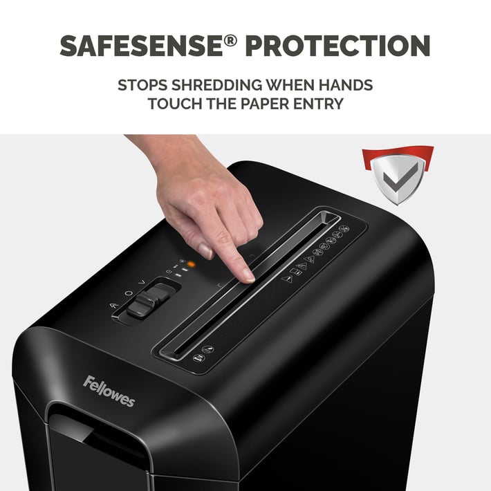 Fellowes Шредер за унищожаване на документи Powershred LX65, P-4, Cross-Cut, черен