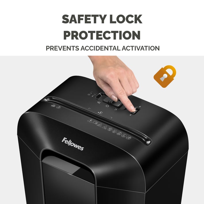 Fellowes Шредер за унищожаване на документи Powershred LX50, P-4, Cross-Cut, черен