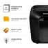 Fellowes Шредер за унищожаване на документи Powershred LX25M, P-4, Mini-Cut, 11.5 L, черен