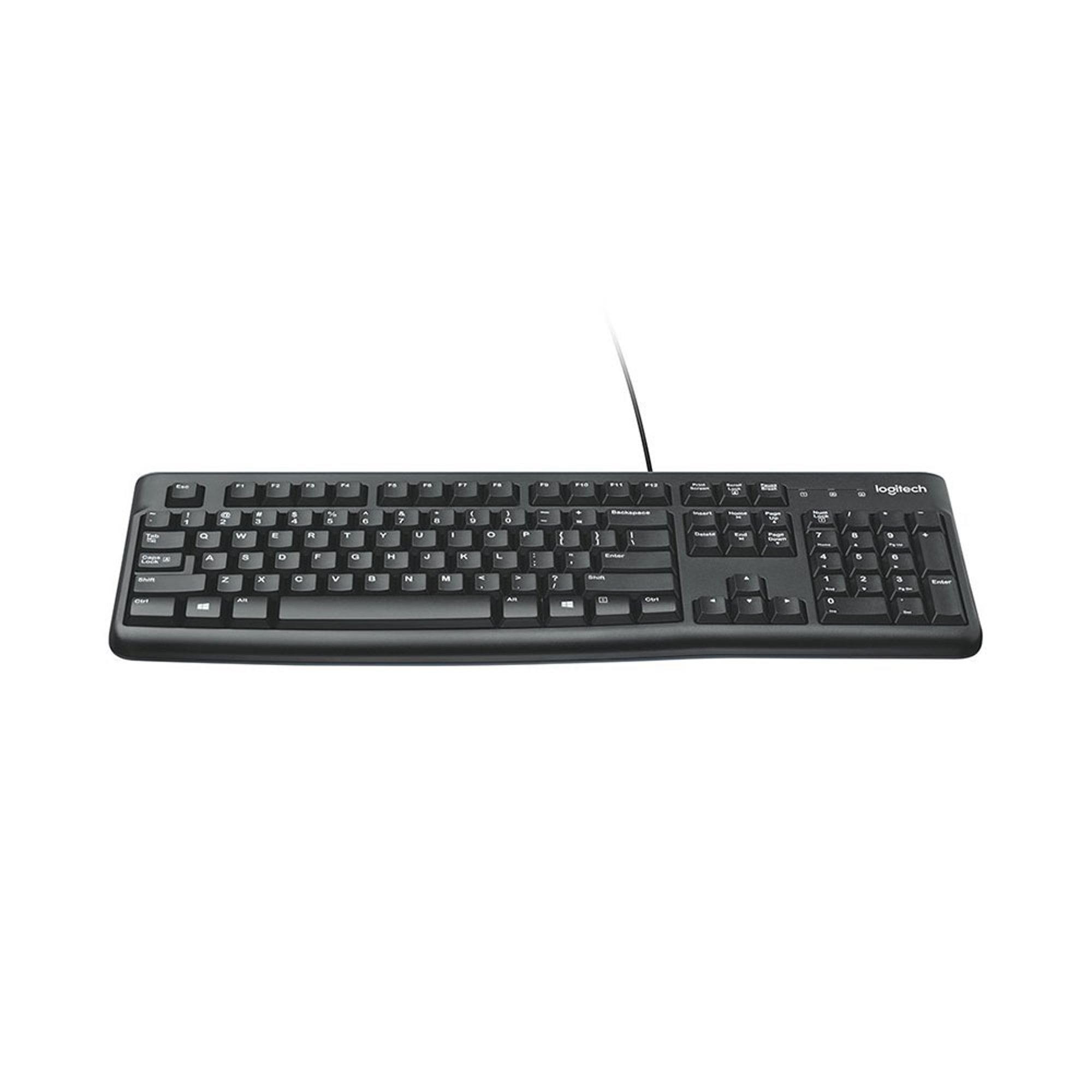 Logitech Клавиатура K120, USB, черна