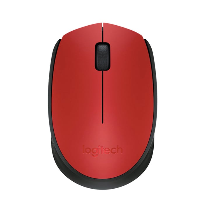 Logitech Мишка M171, безжична, червена