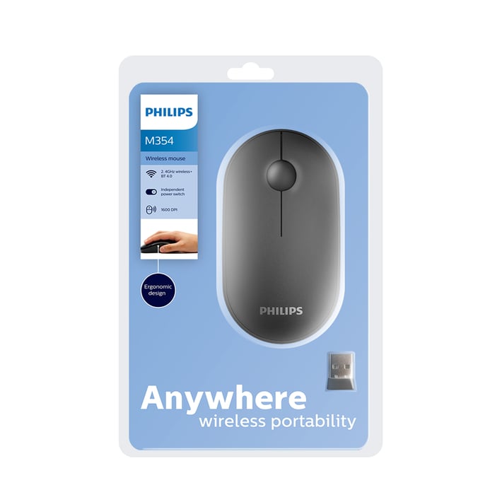 Philips Мишка M354, с Bluetooth 4.0, с кръгъл скролер