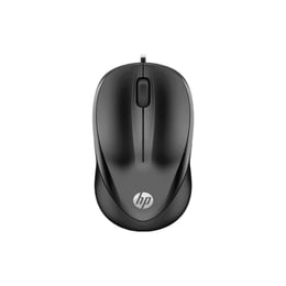 HP Мишка 1000 4QM14AA, с кабел, USB, черна