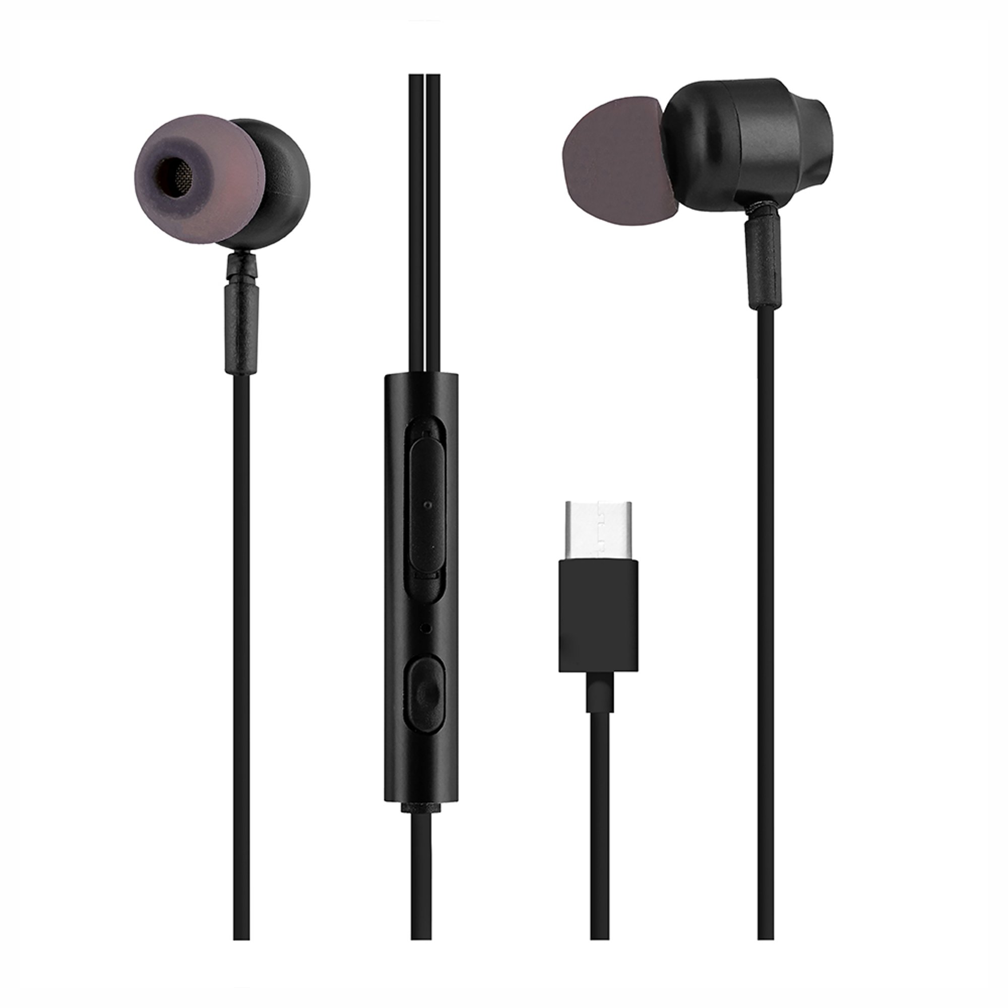 TNB Слушалки C-Buds, с тапи, USB Type C, черни