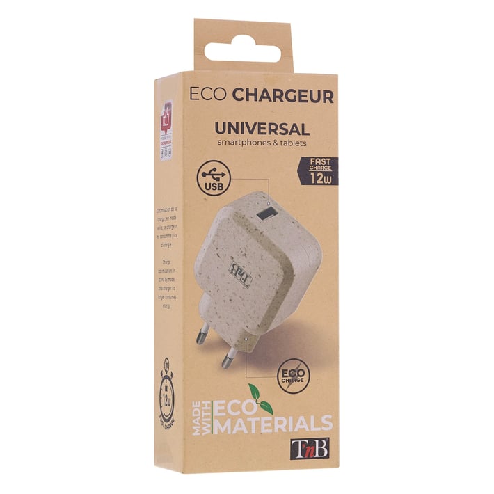 Зарядно устройство TNB Eco, 2.4 A, USB