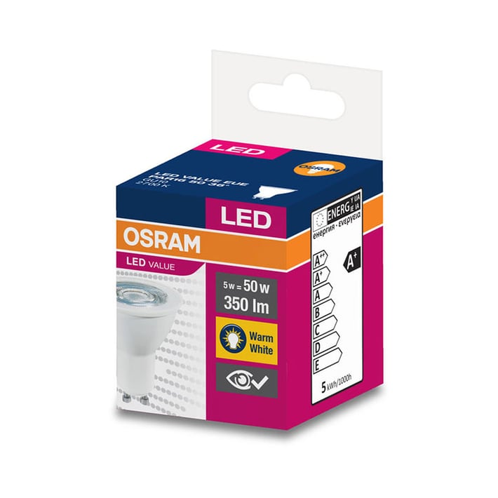 Osram Kрушка LED, GU10, 5W, 230V, 350 lm, 2700K