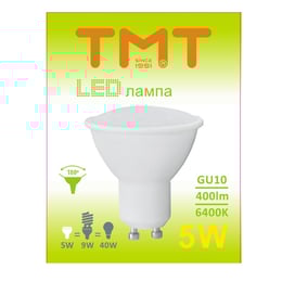 Tmt Крушка LED, GU10, 5W, 230V, 400 lm, 6400k