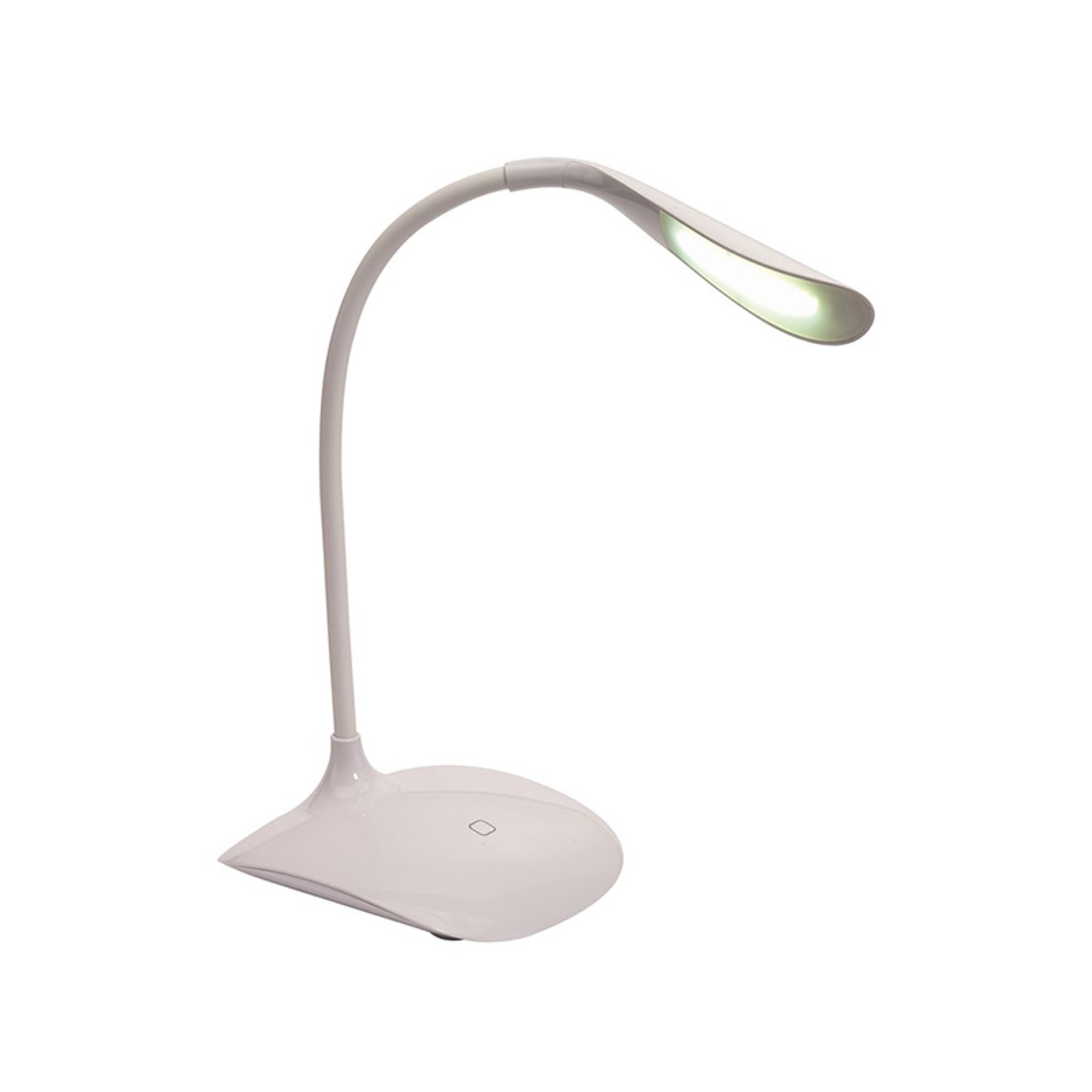 TOPS Настолна лампа Swan, LED, USB, бяла