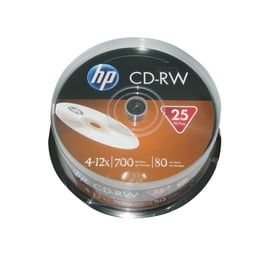 HP CD-RW, 700 MB, 25 броя в шпиндел