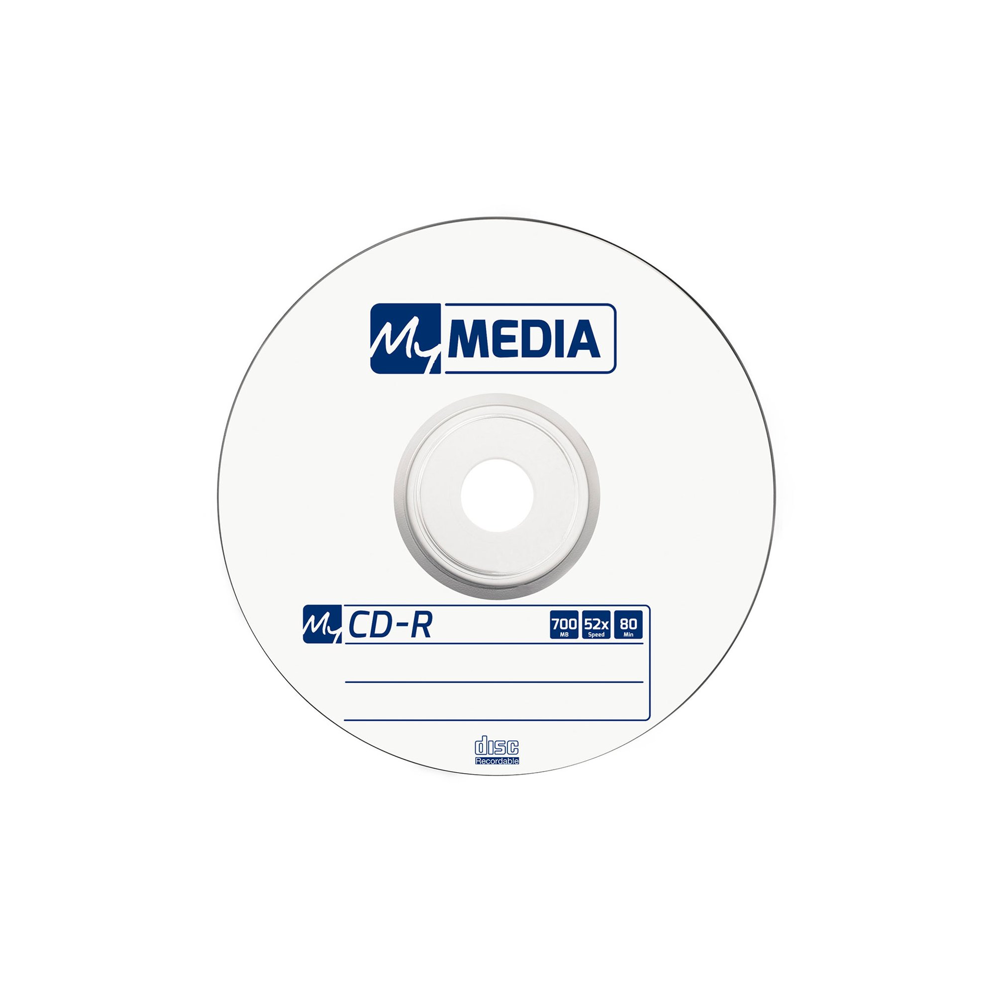 My Media CD-R, 700 MB, 52x, 50 броя, фолирани