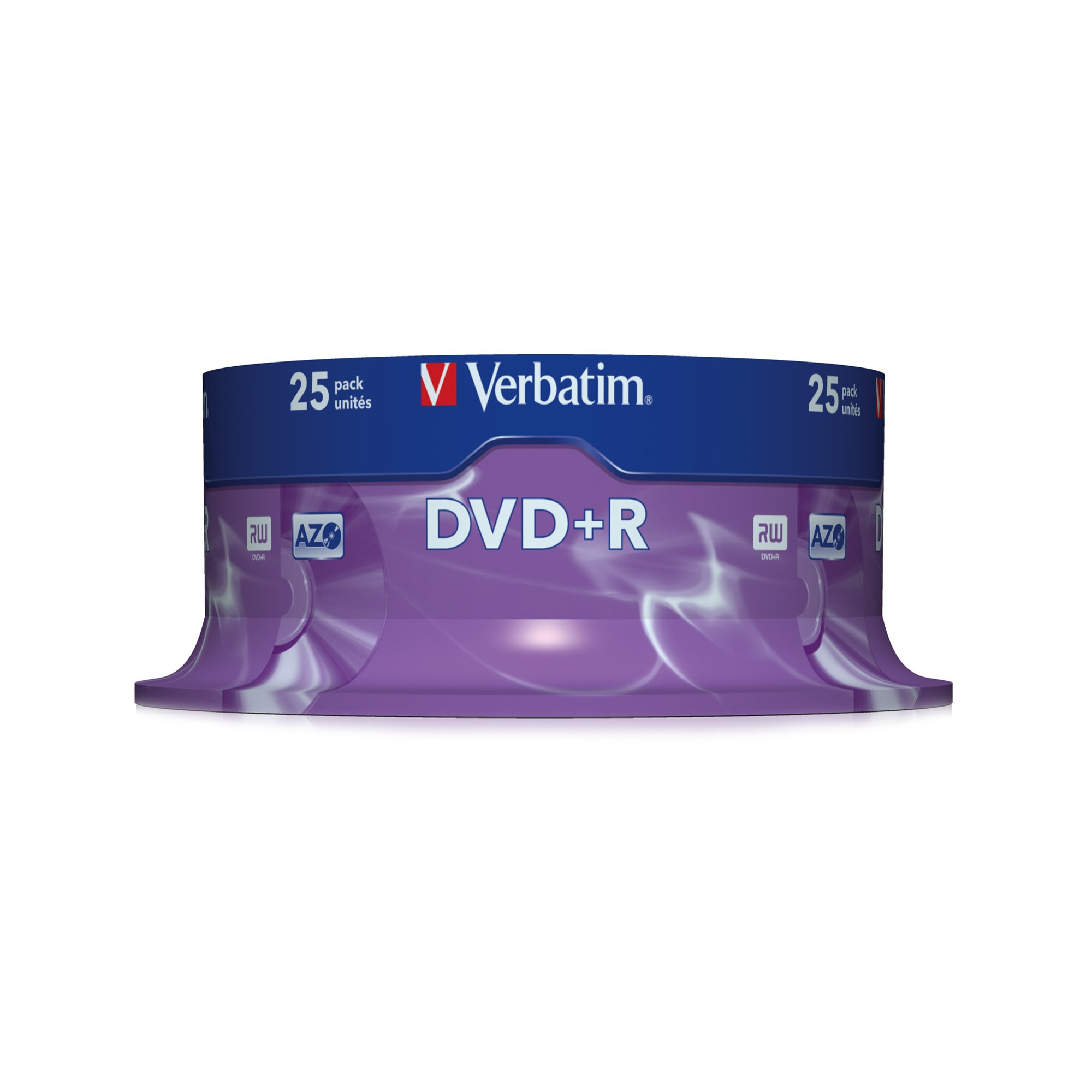 Verbatim DVD+R, 4.7 GB, 16x, AZO покритие, 25 броя в шпиндел