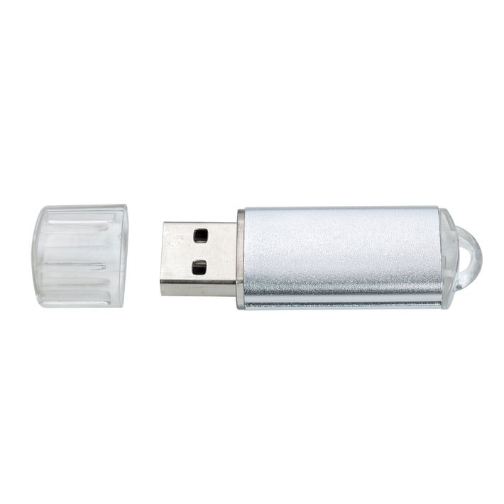 USB флаш памет Craft Metal, USB 2.0, 8 GB, бяла, без лого