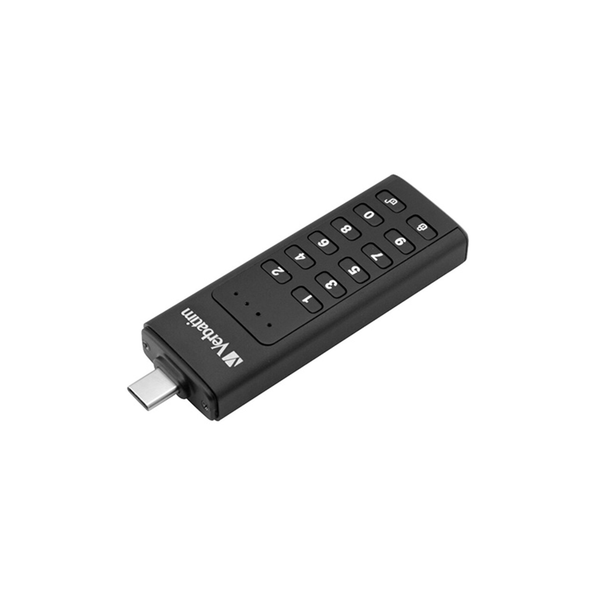 Verbatim USB флаш памет, Keypad Secure, USB Type-C 3.2, 64 GB, черна