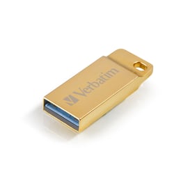 Verbatim USB флаш памет Metal Executive, USB 3.2, 64 GB, златиста