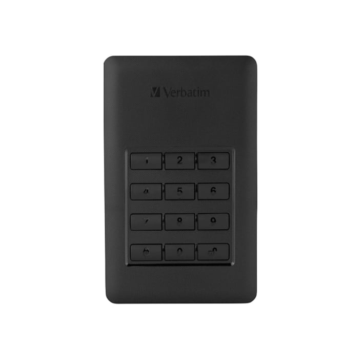 Verbatim Външен HDD твърд диск Store'n'Go Secure, 2 TB, черен