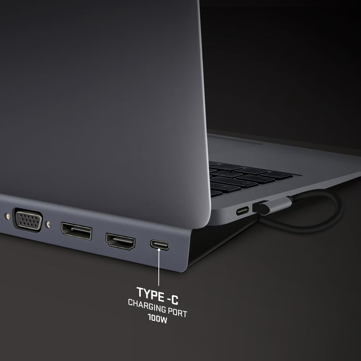 Yenkee Докинг станция 1101, 11 в 1, USB C