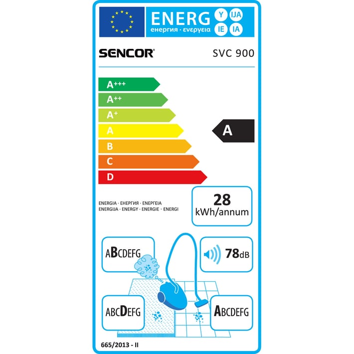 Sencor Прахосмукачка, с телескопична дръжка, 700 W, кафява