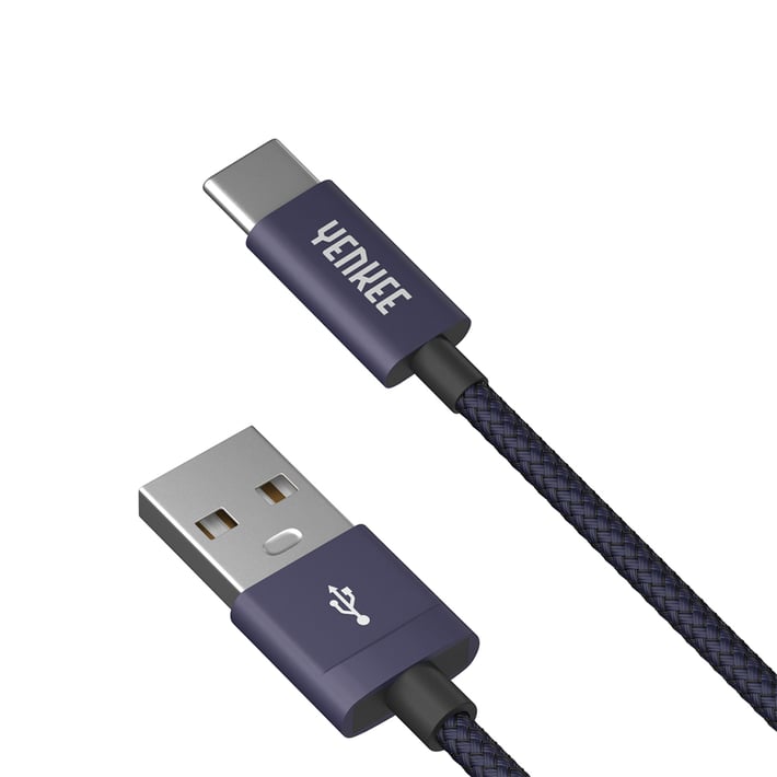 Yenkee Кабел 301 BE, USB-A Male към USB-C Male, 1 m, син