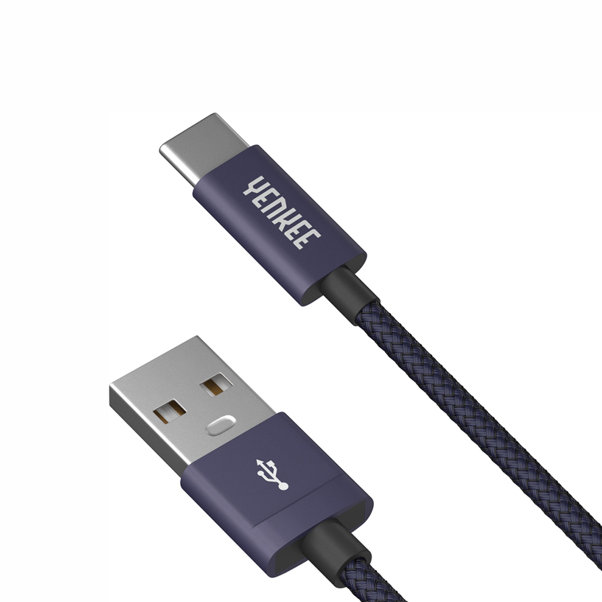 Yenkee Кабел 302 BE, USB-A Male към USB-C Male, 2 m, син