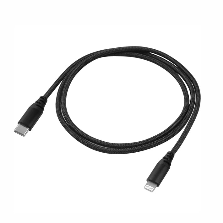 Yenkee Кабел 631 BK, USB-C Male към Lightning Male, 1 m, черен