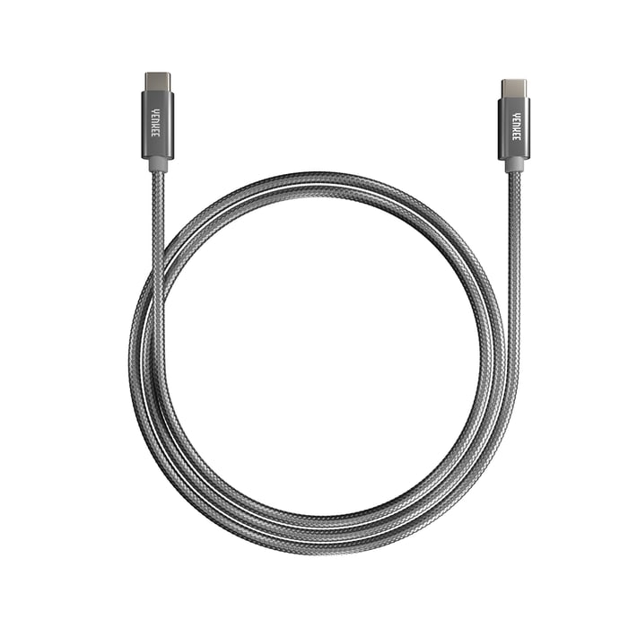 Yenkee Кабел USB Type-C към USB Type-C, 1 m, сив