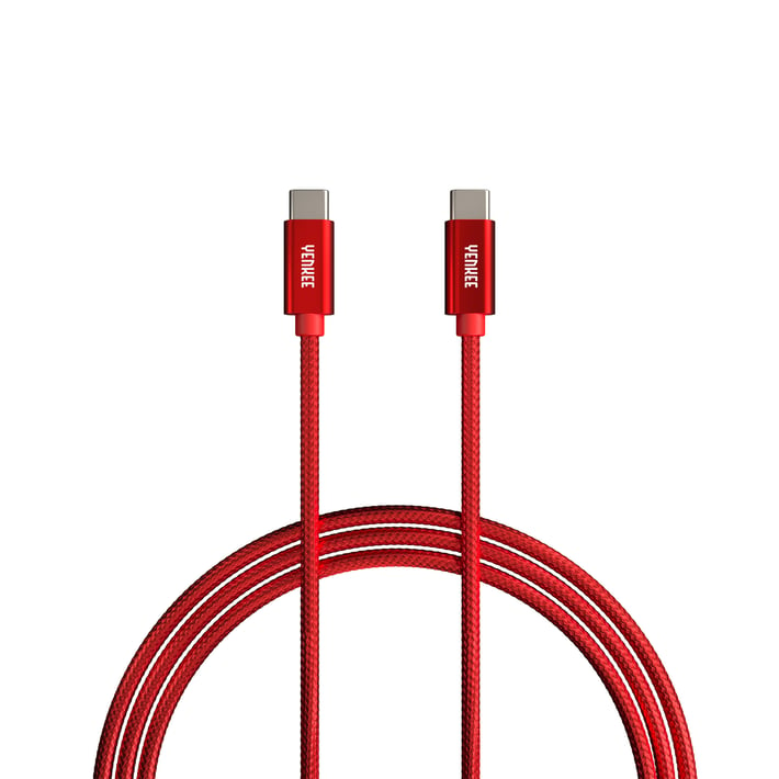 Yenkee Кабел USB Type-C към USB Type-C, 2 m, червен