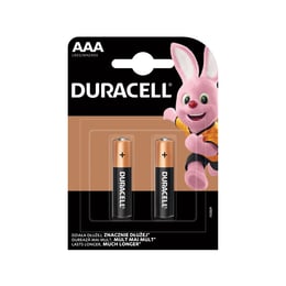 Duracell Алкална батерия, AAA, LR03, 1.5 V, 2 броя