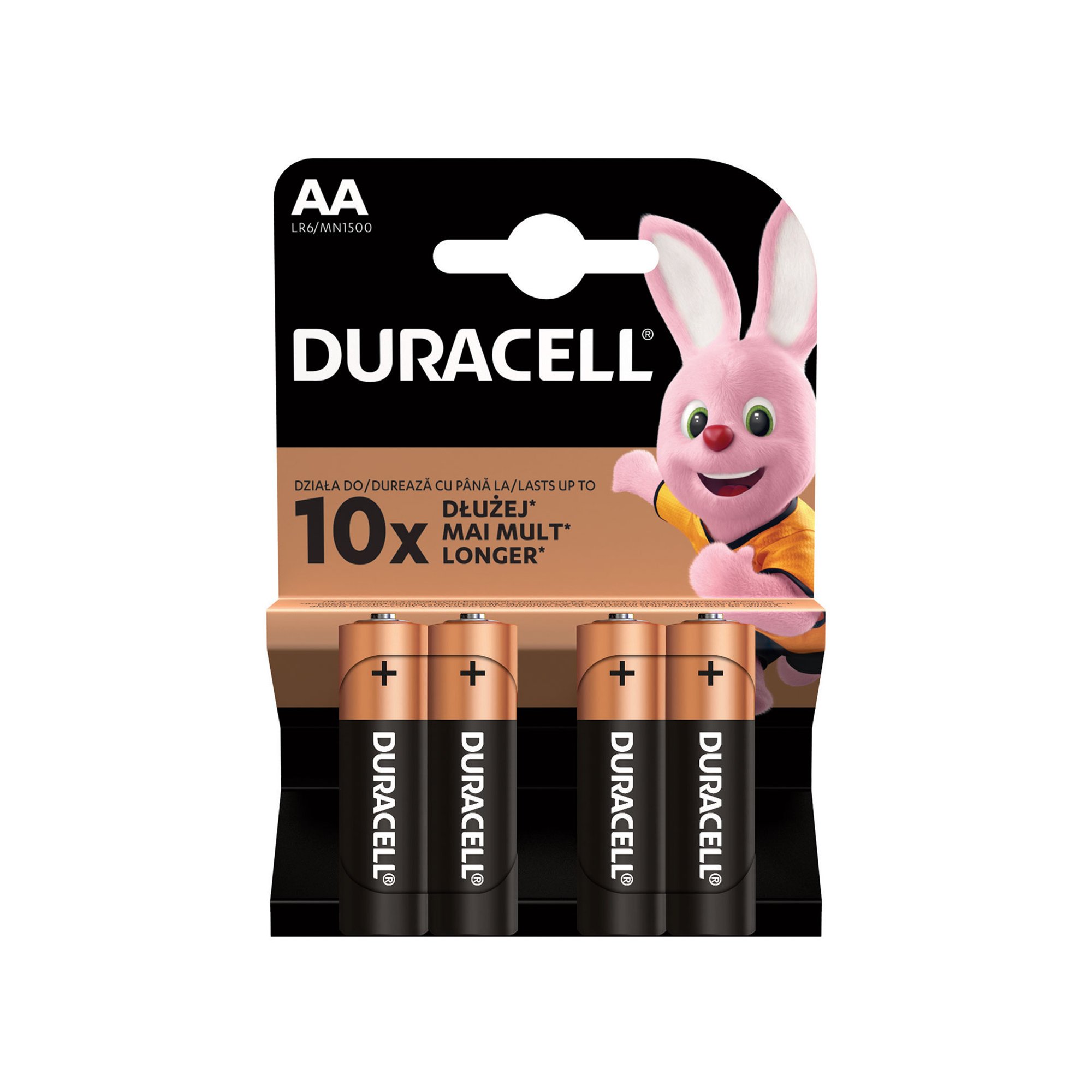 Duracell Алкална батерия, AA, LR6, 1.5 V, 4 броя