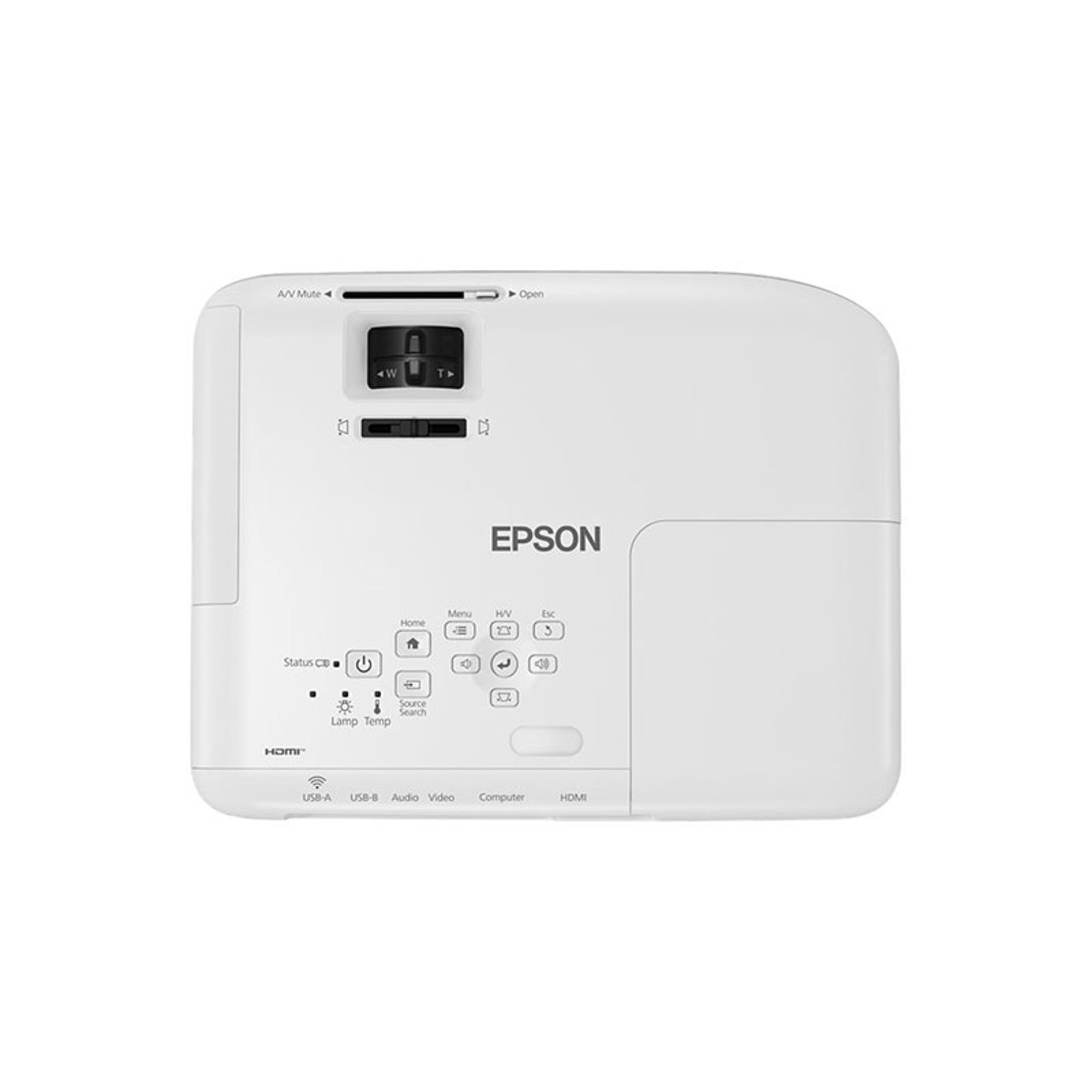 Epson Проектор EB-W06, 3LCD, Full HD, 3700 lm, 1280 x 800, HDMI, VGA, бял