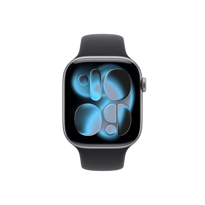 Смарт часовник Apple Watch S11, 1.96'', 46 mm, S/M, черен