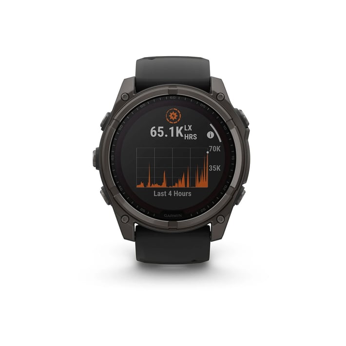Смарт часовник Garmin Fenix Solar, 1.4'', 51 mm, сив