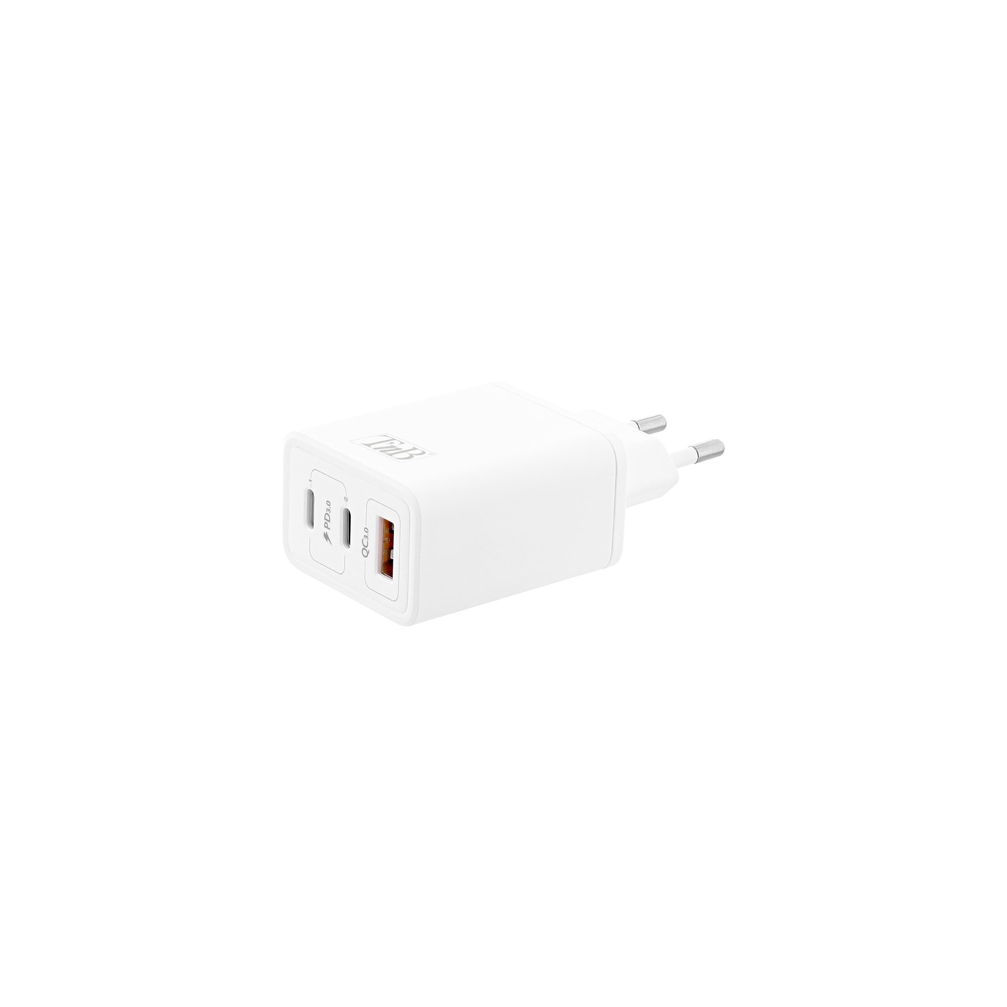 TNB Зарядно за телефон, 2 х USB Type-C, 1 х USB Type-A, 65 W, бяло