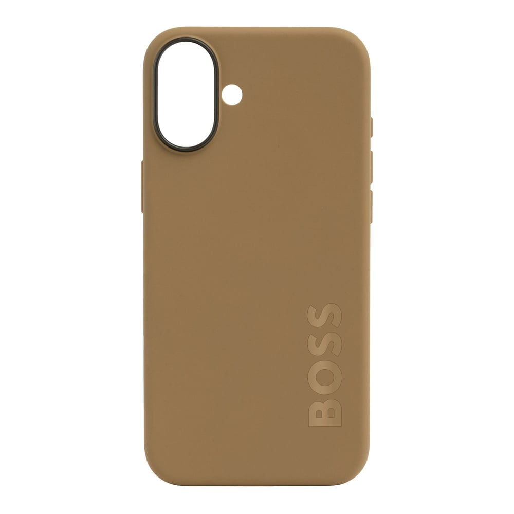 Hugo Boss Калъф за телефон, за iPhone 16 Plus, карамел