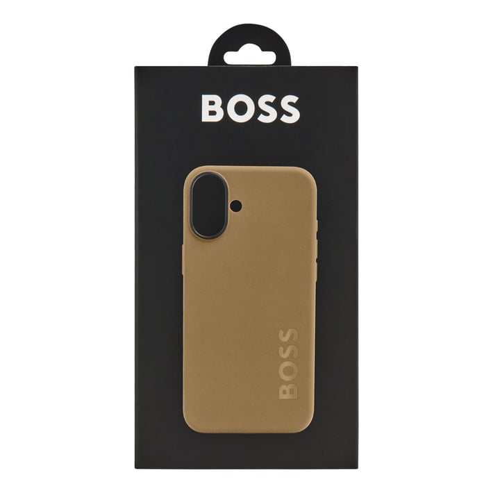 Hugo Boss Калъф за телефон, за iPhone 16 Plus, карамел