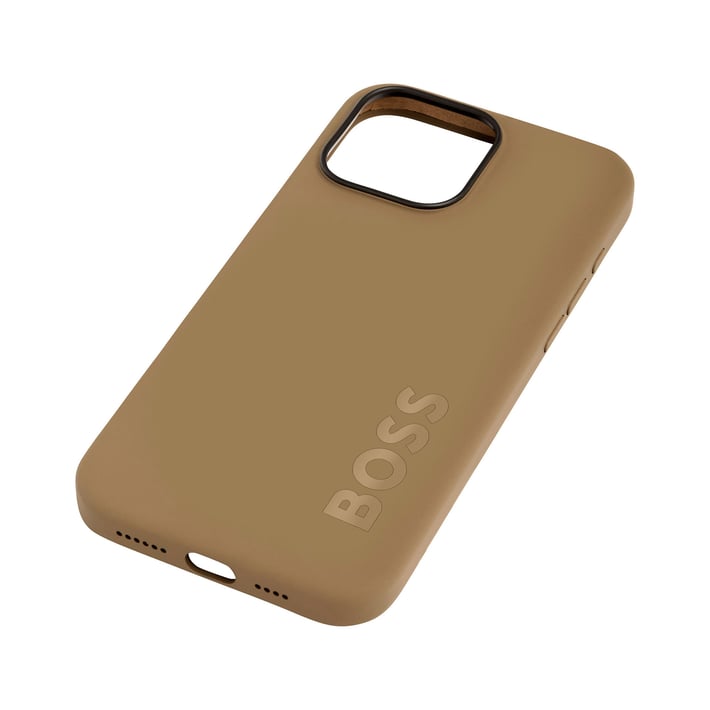 Hugo Boss Калъф за телефон, за iPhone 16 Pro Max, карамел