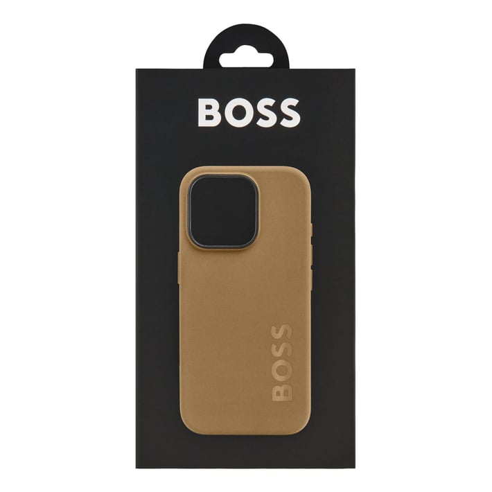 Hugo Boss Калъф за телефон, за iPhone 16 Pro, карамел