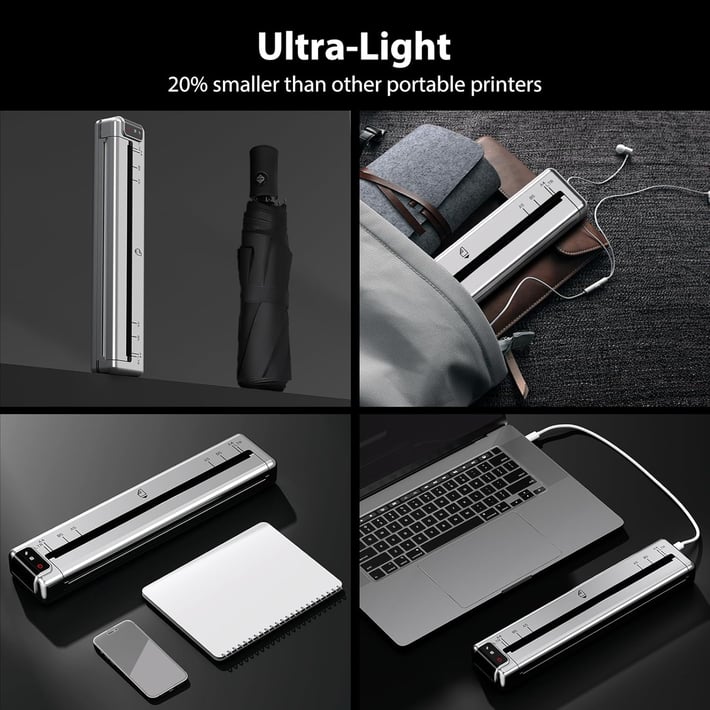 Phomemo Мобилен принтер Q302-SRB, A4