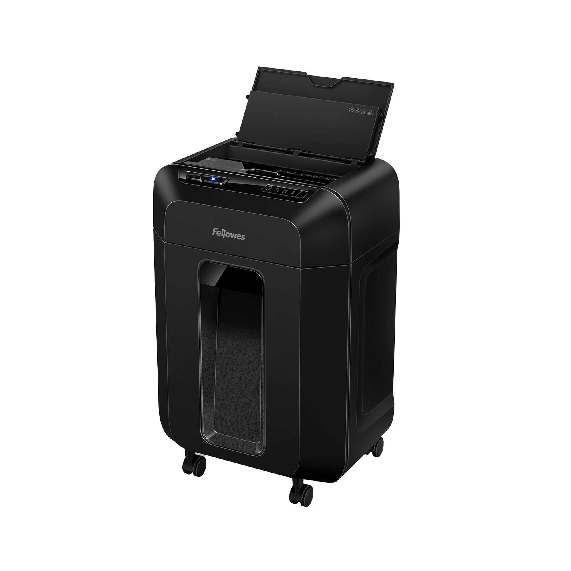 Fellowes Шредер за унищожаване на документи Automax 80M, Soho, Mini-Cut, P-4, 17 L, черен