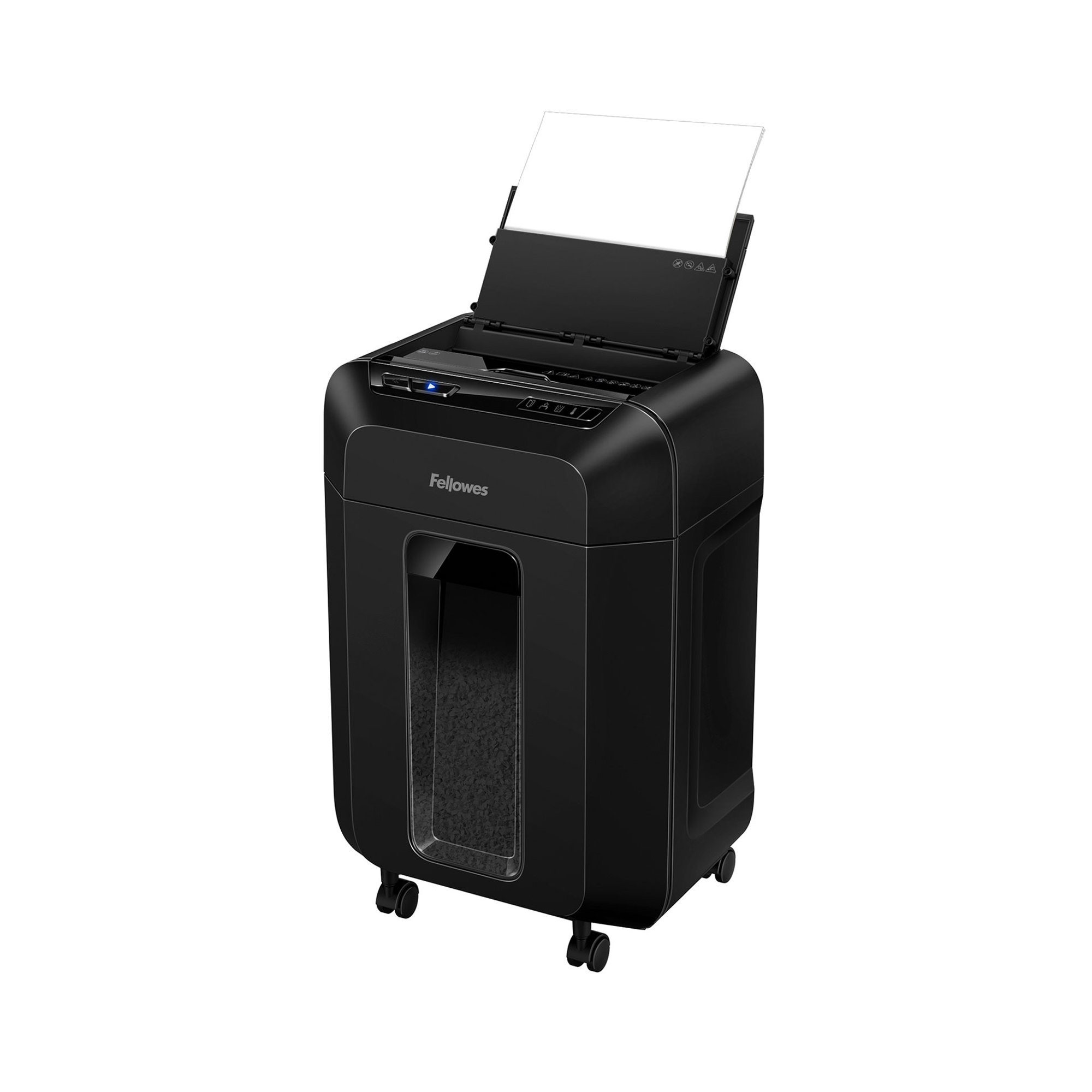 Fellowes Шредер за унищожаване на документи Automax 80M, Soho, Mini-Cut, P-4, 17 L, черен