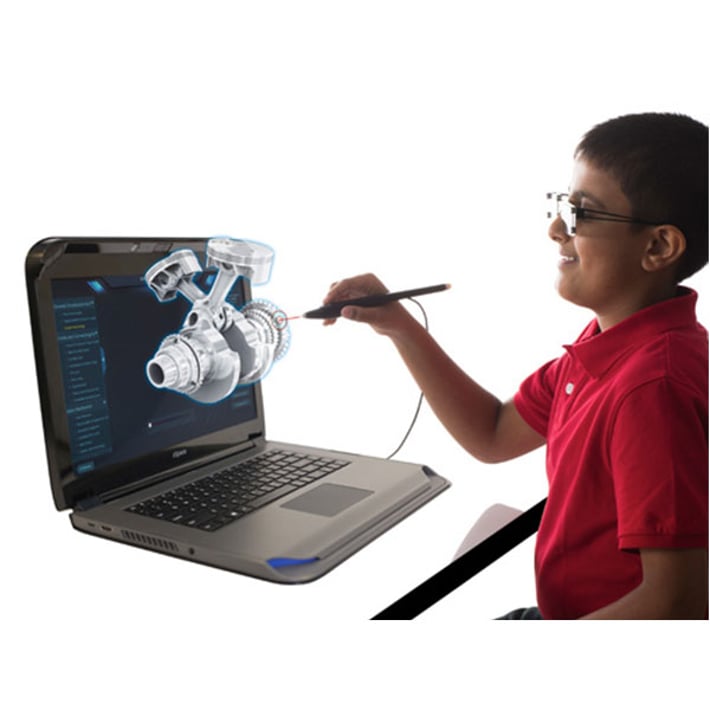 zSpace Лаптоп Inspire, стереоскопичен, 15.6'', Intel Core i5, 512 GB SSD, 16 GB RAM, с включен софтуер