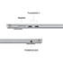 Лаптоп Apple Macbook Air, 15'', IPS, M4 WQXGA, 512 GB SSD, 16 GB RAM, сребрист