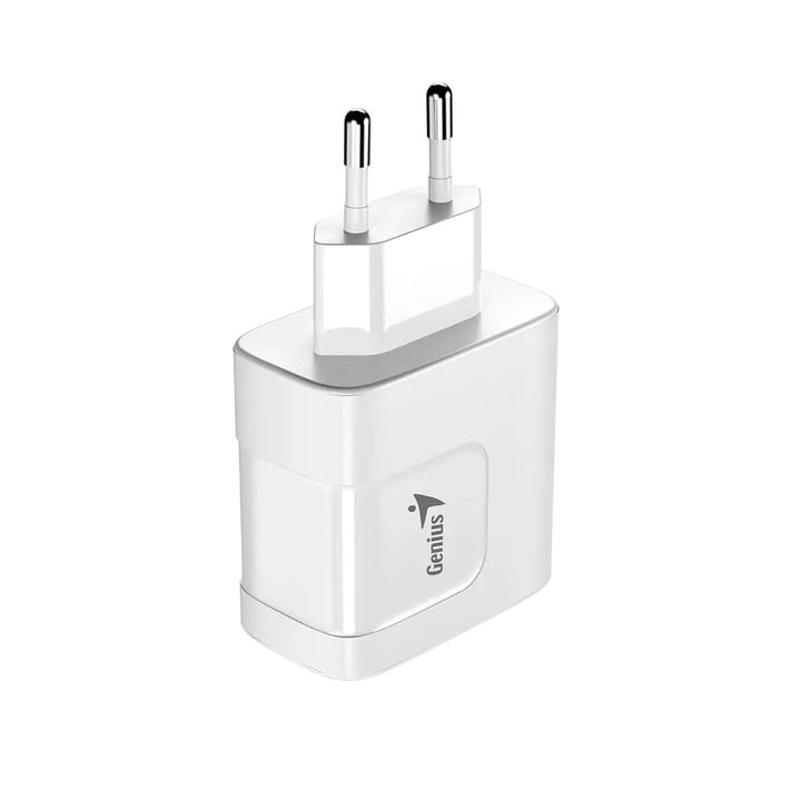 Genius Зарядно за лаптоп PD-65AC, USB Type-C, USB Type-A, 65 W, бяло