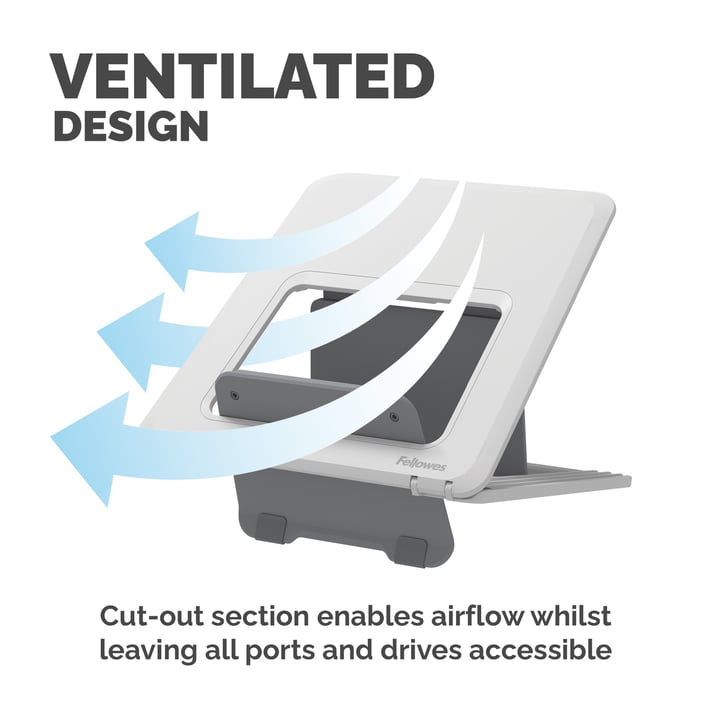 Fellowes Поставка за лаптоп Breyta, бяла