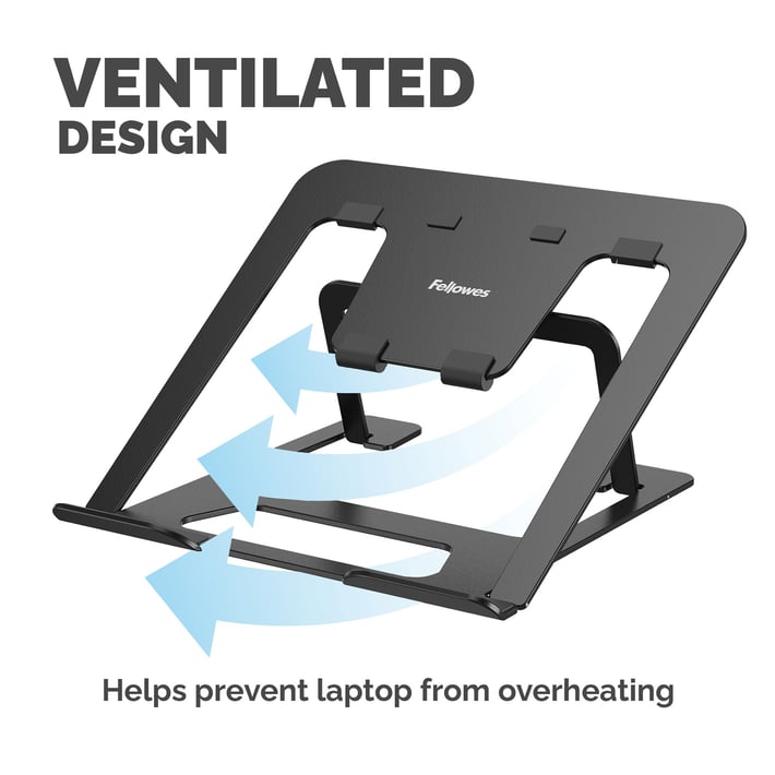 Поставка за лаптоп Fellowes Alumia, черна