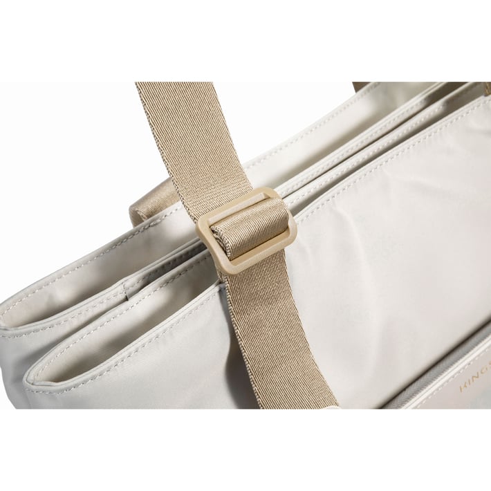 Чанта за лаптоп Kingsons Aura, дамска, 15.6'', бежова