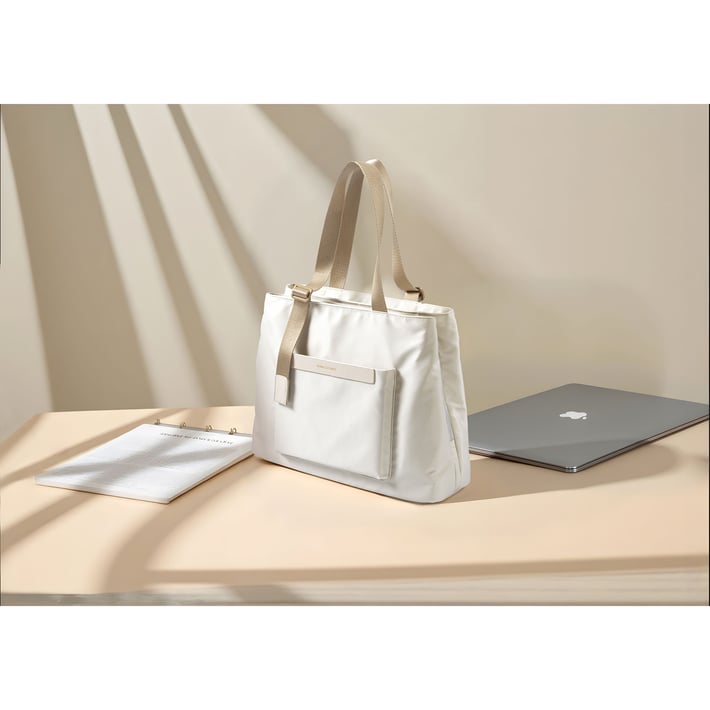 Чанта за лаптоп Kingsons Aura, дамска, 15.6'', бежова