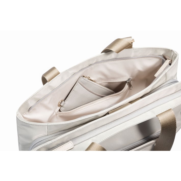 Чанта за лаптоп Kingsons Aura, дамска, 15.6'', бежова