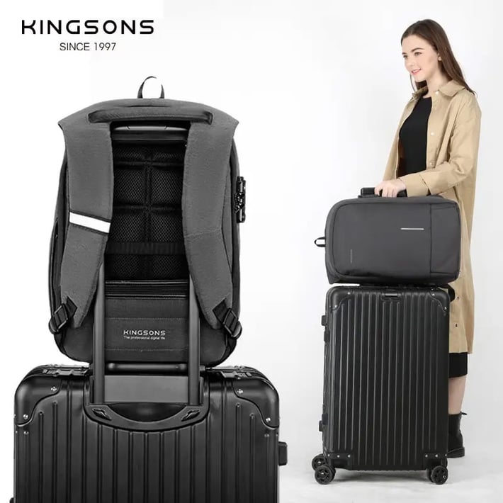 Раница Kingsons Metroshield, 17'', сива